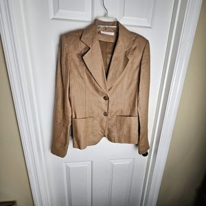 Valentina G.J. Women Timeless Rust Linen Suit Size 12